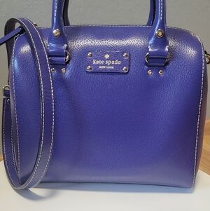 Kate Spade Royal Blue Leather Satchel